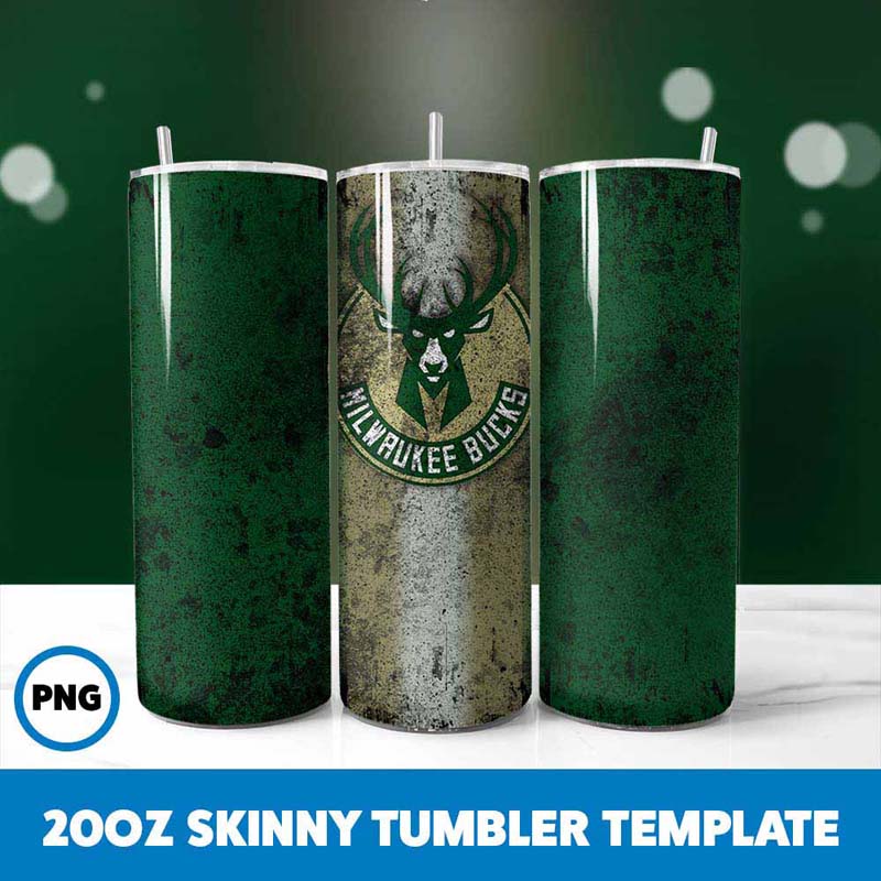 Basketball Bucks Tumbler Wrap