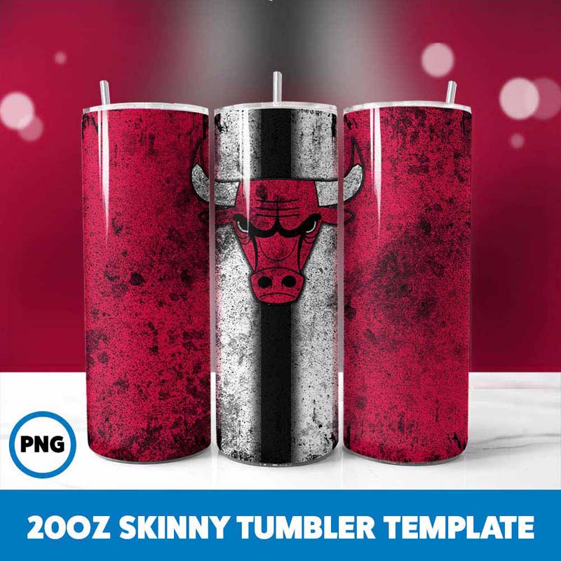 Basketball Bulls Tumbler Wrap