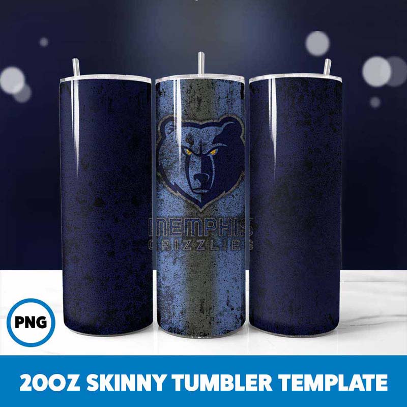 Basketball Grizzlies Tumbler
  Wrap