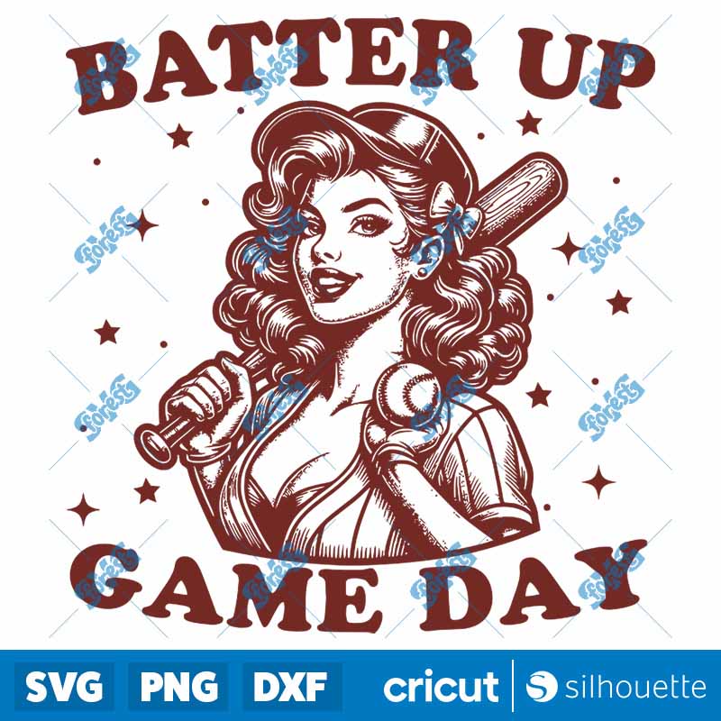 Batter Up Game Day SVG