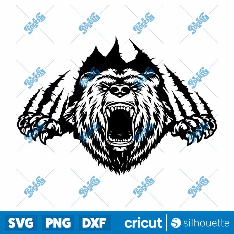 Bear Claws Scratch SVG