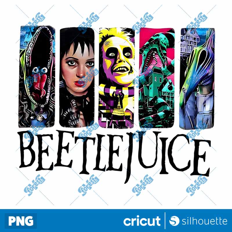 Beetlejuice Movie Characters
  Halloween PNG