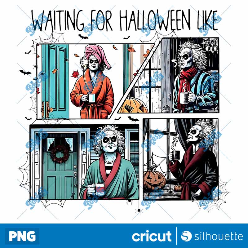 Beetlejuice Waiting For
  Halloween Halloween PNG