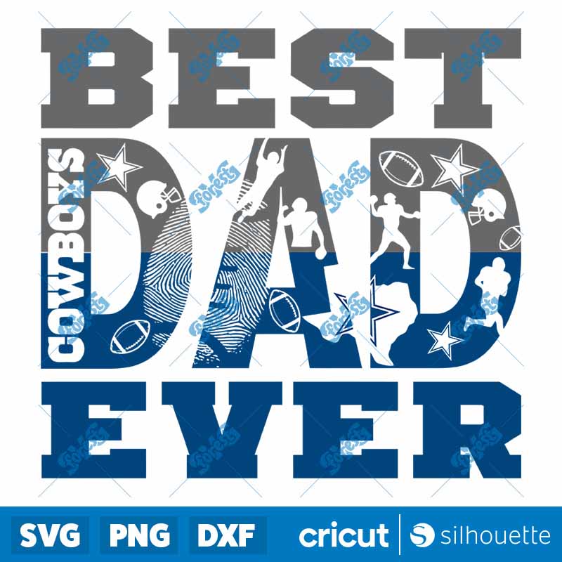 Best Dad Ever Dallas Cowboys
  SVG