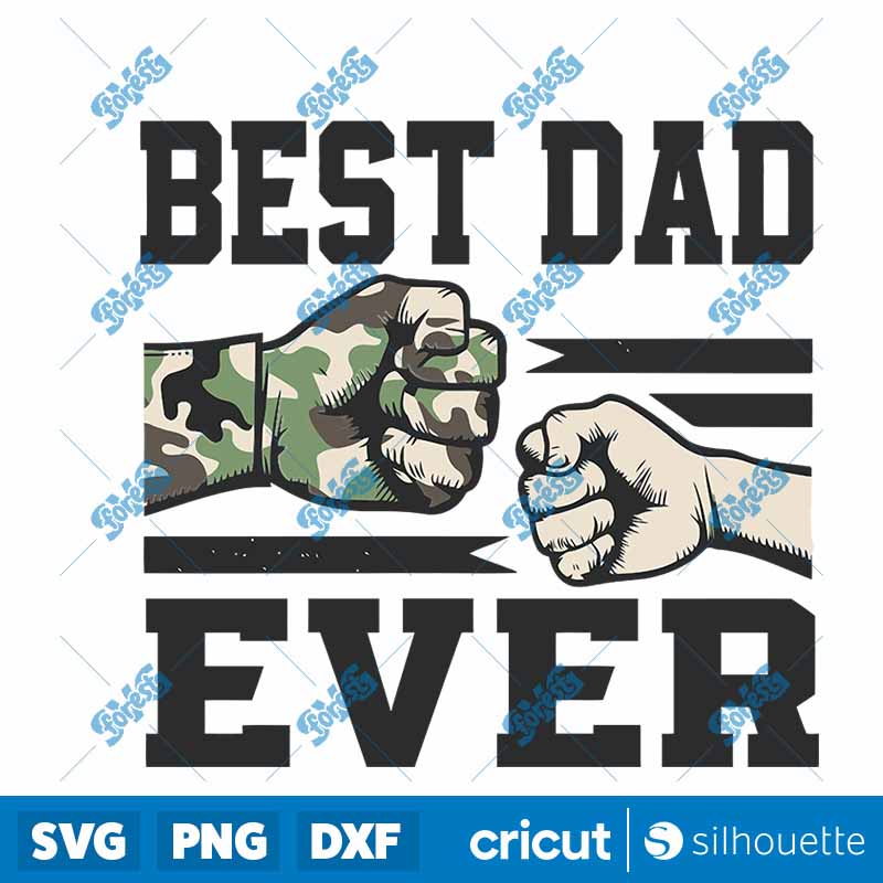 Best Dad Ever Retro Dad And
  Son Fists SVG