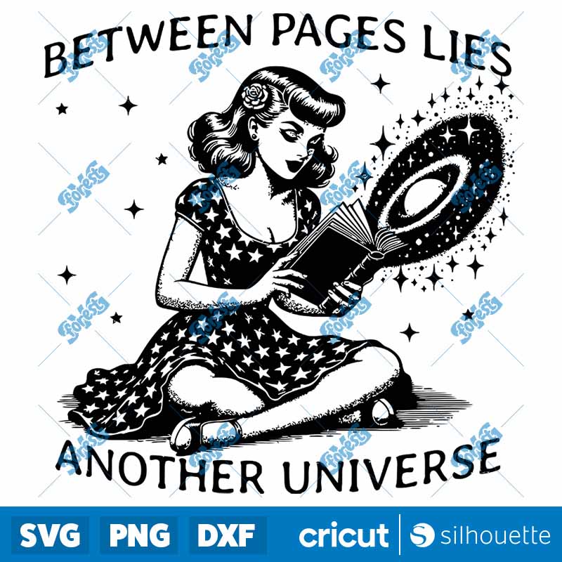 Between Pages Lies Another
Universe SVG