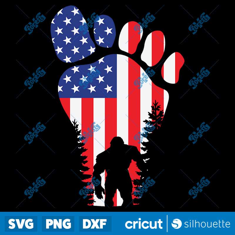 Bigfoot American SVG