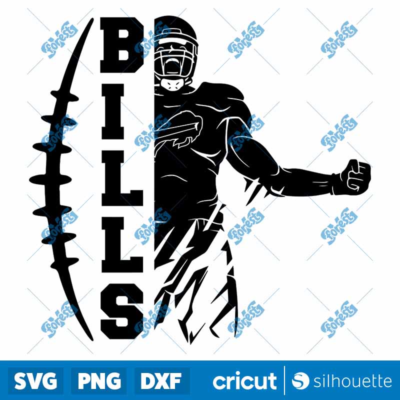 Bills Football Player SVG