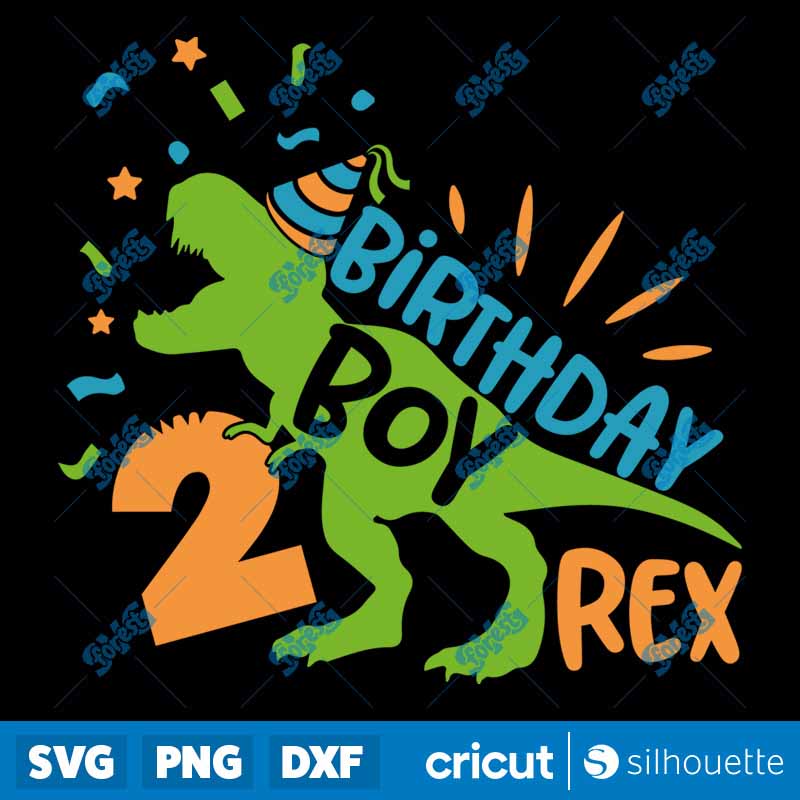 Birthday Boy Rex 2 SVG