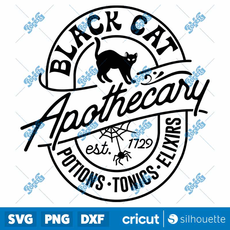 Black Cat Apothecary SVG