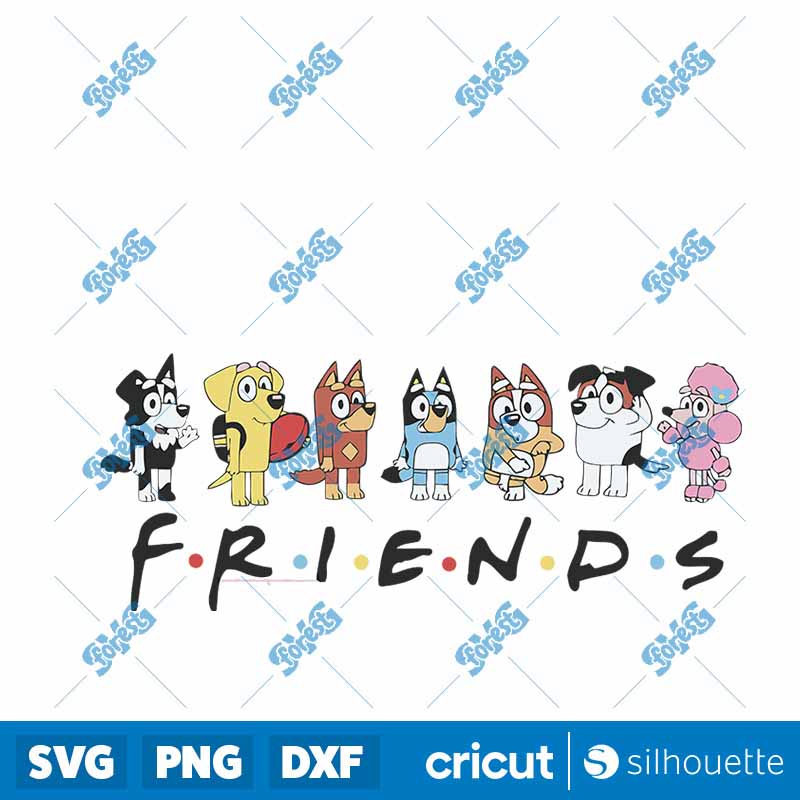 Bluey Friends SVG