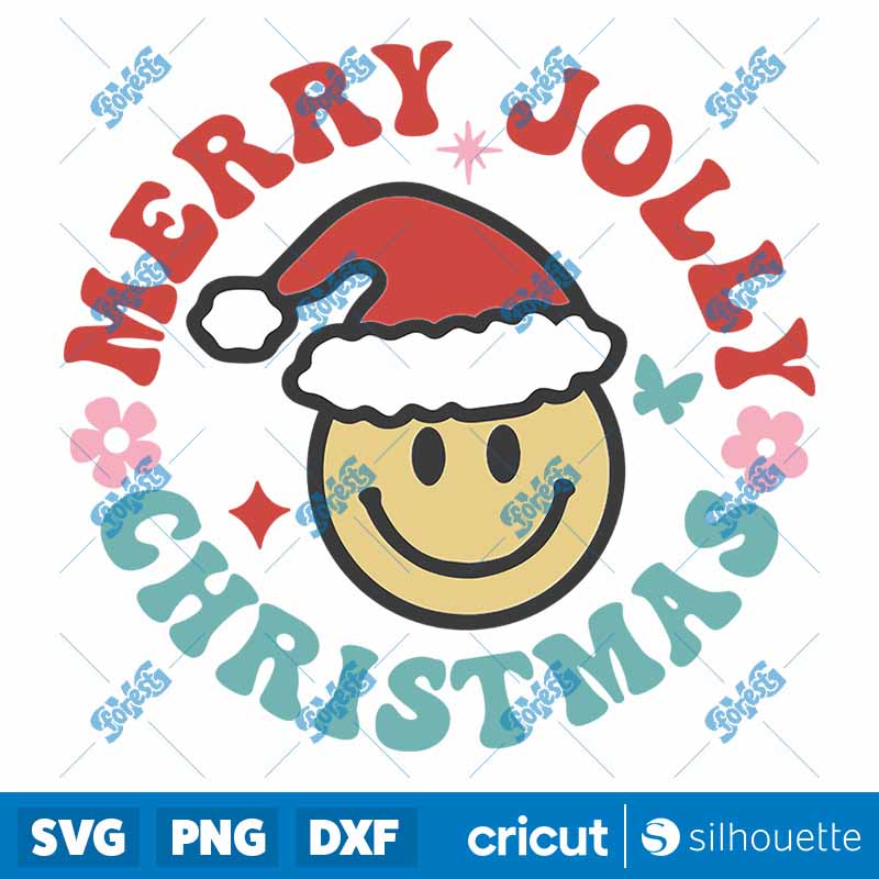 Boho Smiley Christmas Santa
SVG