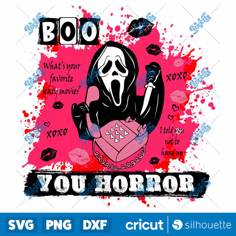 Boo You Horror SVG