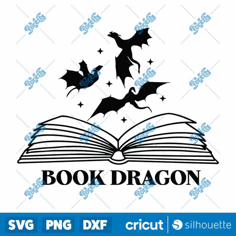 Book Dragon SVG