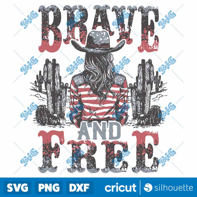 Brave And Free SVG