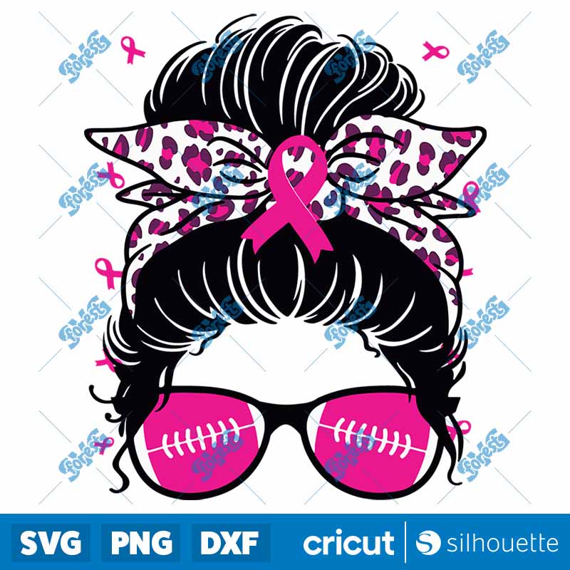 Breast Cancer Awareness
Survivor Football Mom Girls SVG