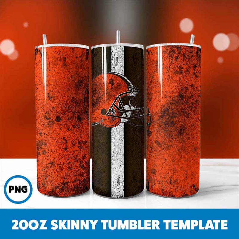 Browns Grunge Tumbler Wrap