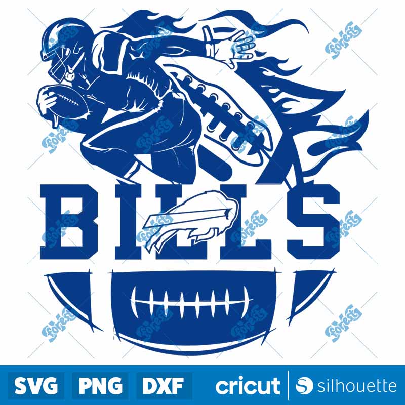 Buffalo Bills 1960 Player
  Football SVG