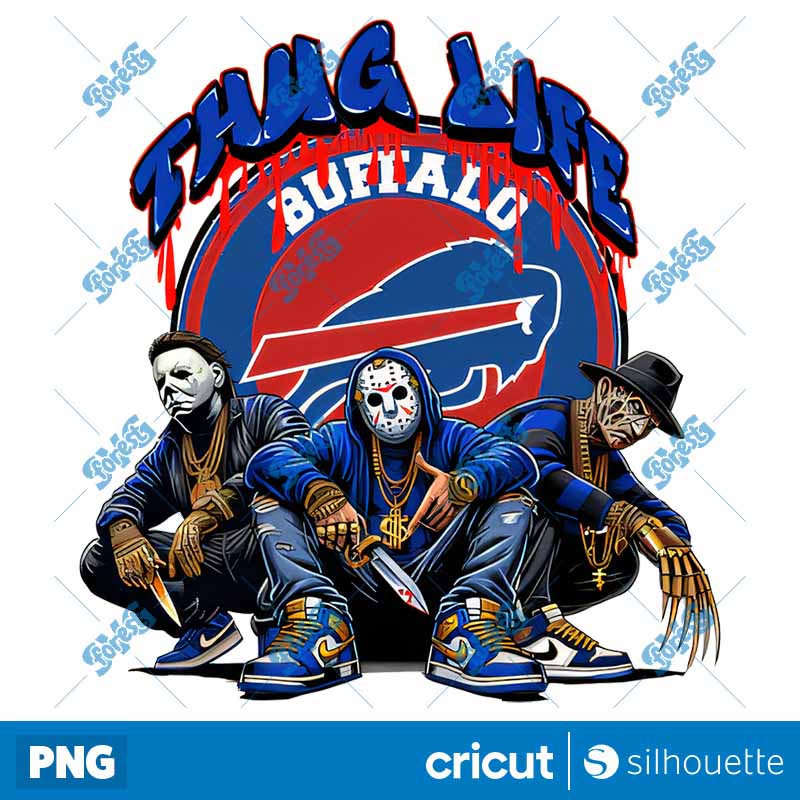 Buffalo Bills Thug Life Horror
  NFL Football PNG