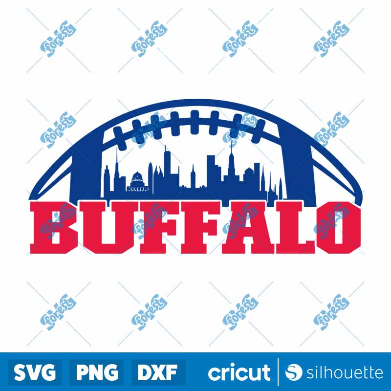 Buffalo Football Skyline SVG