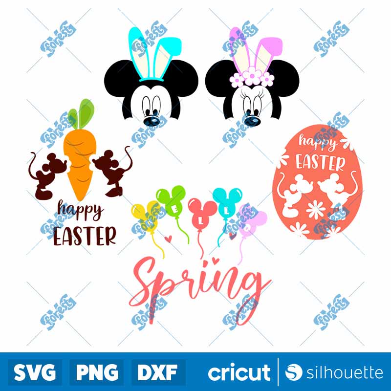 Bundle Mouse Head Easter SVG