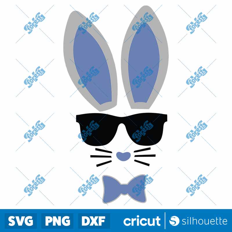 Bunny Boy Eyelashes Glasses
  SVG