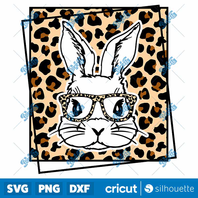 Bunny Leopard With Sunglasses
  SVG