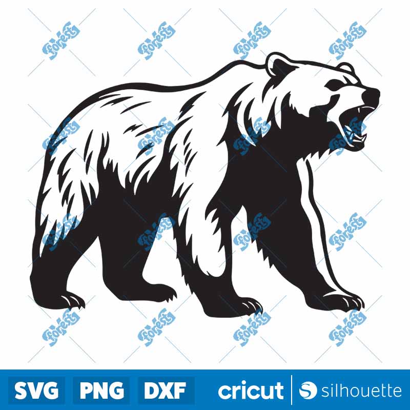 California Grizzly Bear SVG