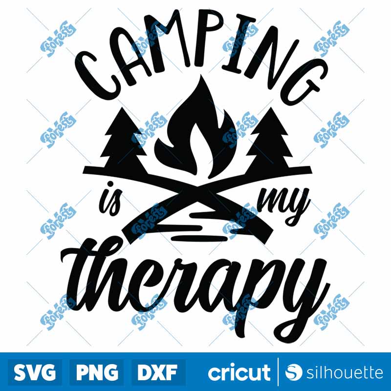 Camping Is My Therapy SVG