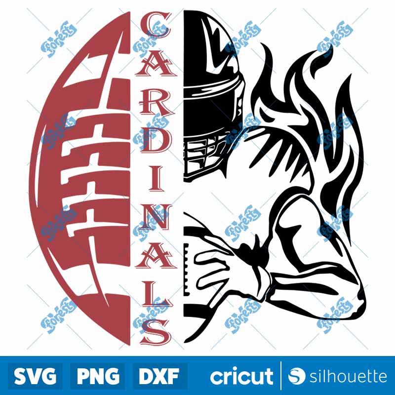 CARDINALS Half Football Half
Player SVG