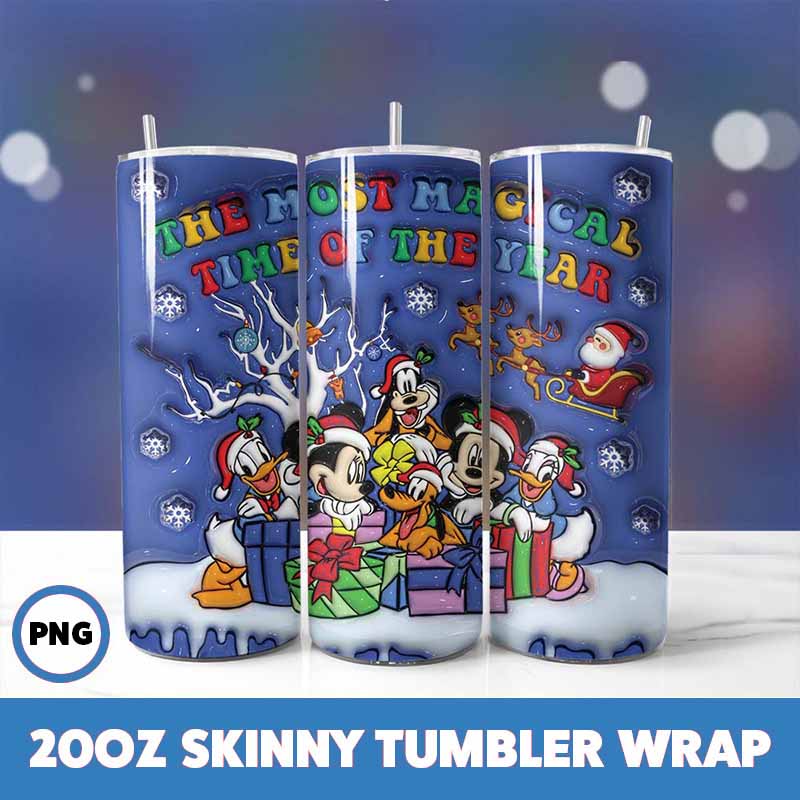 Cartoons Christmas Tumbler
  Wrap