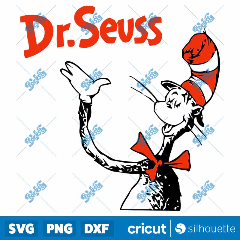 Cat In The Hat Dr Seuss SVG