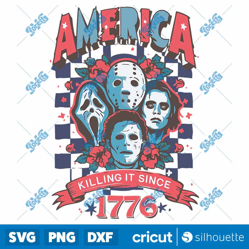 Checkered America Killing It
  Since 1776 SVG