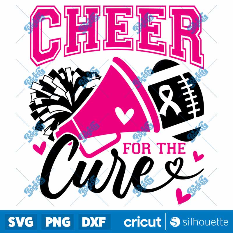 Cheer For The Cure Breast
  Cancer SVG