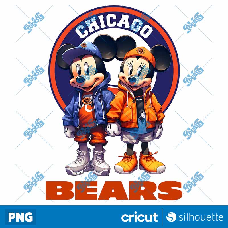 Chicago Bears Mickey Minnie
  NFL PNG