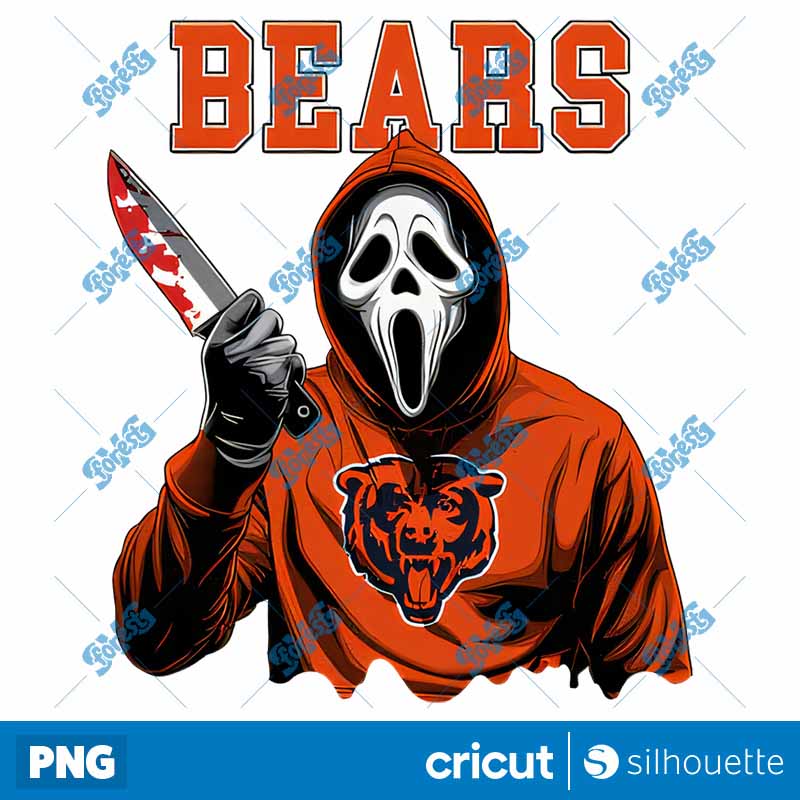 Chicago Bears Movie Ghostface
  NFL PNG