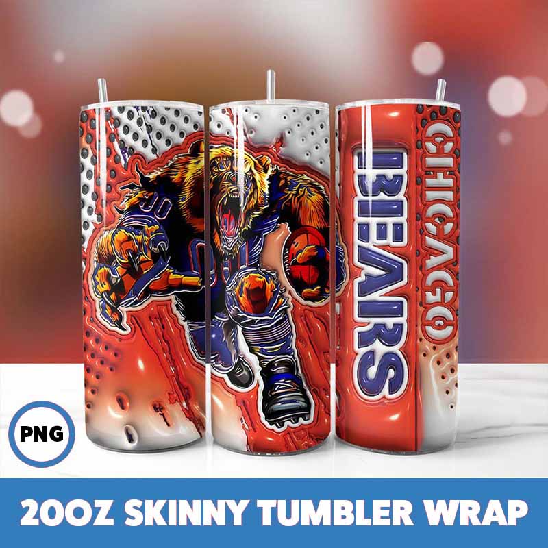 Chicago Bears NFL Tumbler Wrap