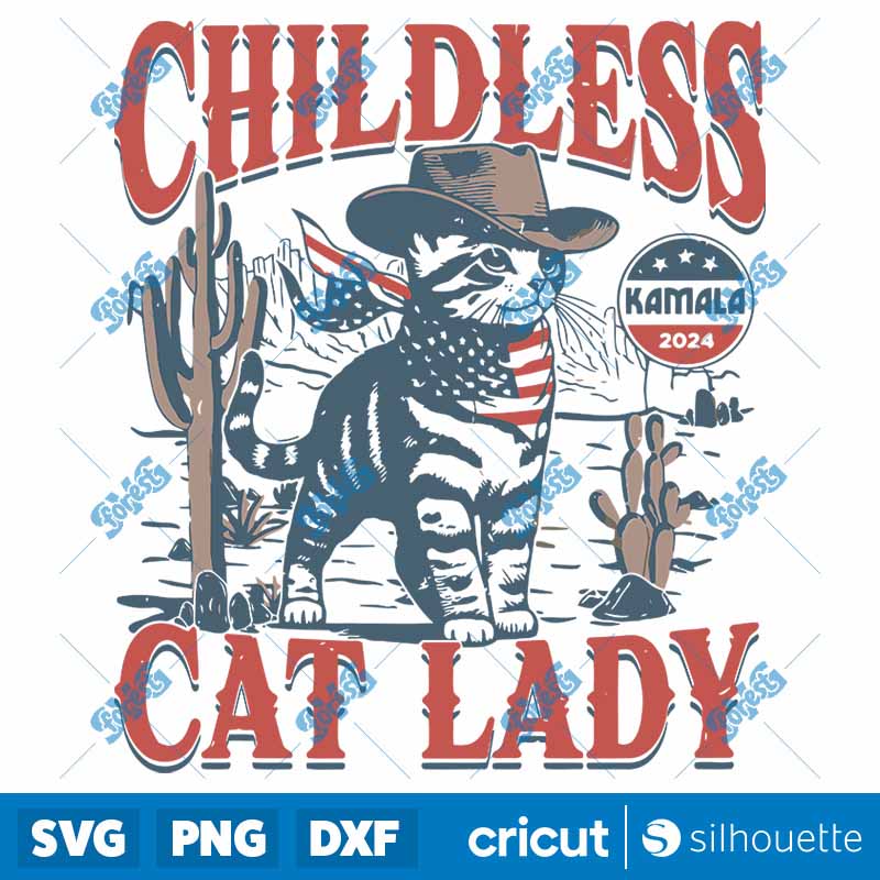 Childless Cat Ladies Kamala
  2024 SVG