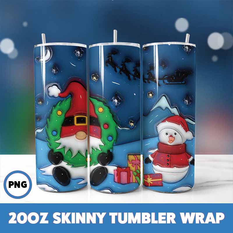 Christmas Tumbler Wrap