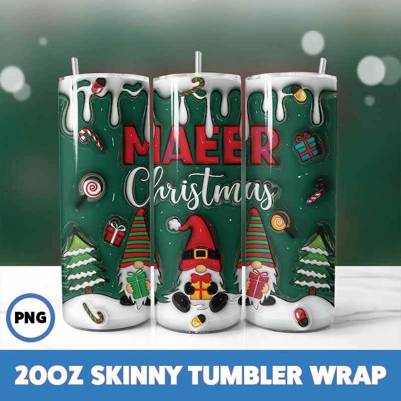 Christmas Tumbler Wrap