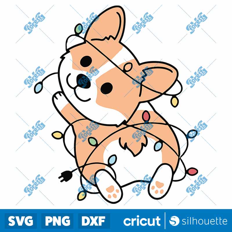 Christmas Corgi SVG