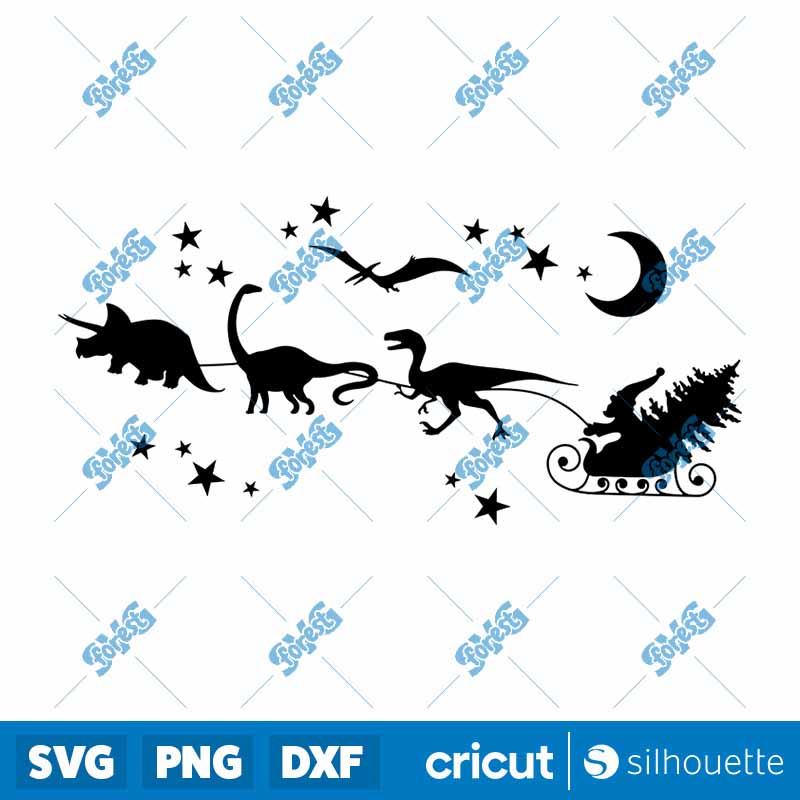 Christmas Dinosaur Sleigh Ride
SVG-PNG