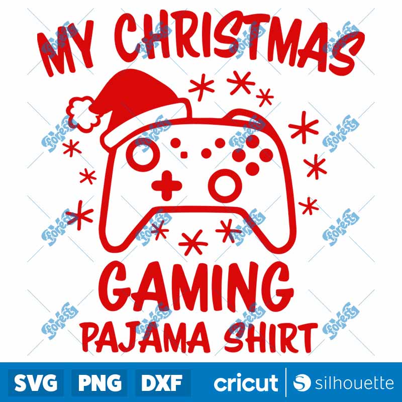 Christmas Gaming Pajama Shirt
SVG