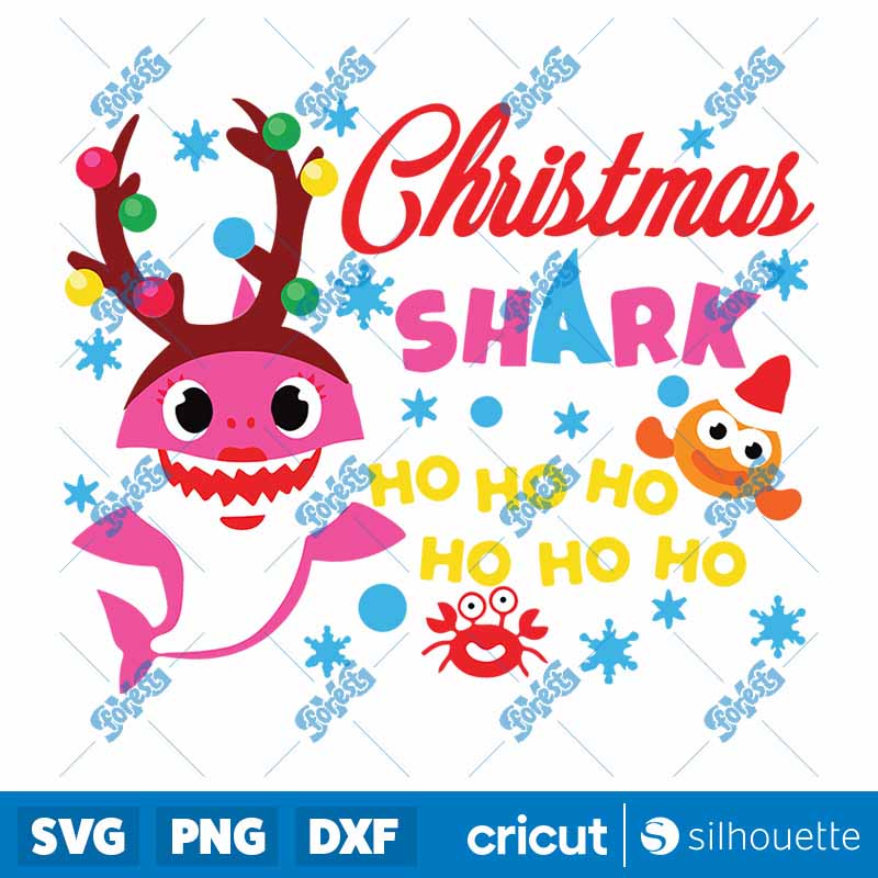 Christmas Shark SVG