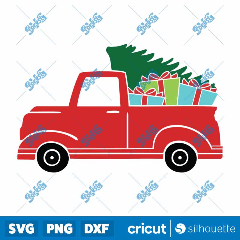 Christmas Truck Bailey And
  Ginger SVG