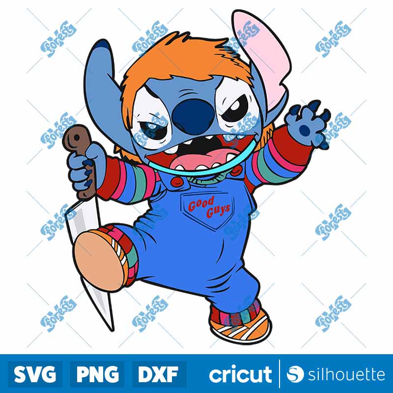 Chucky x Stitch SVG