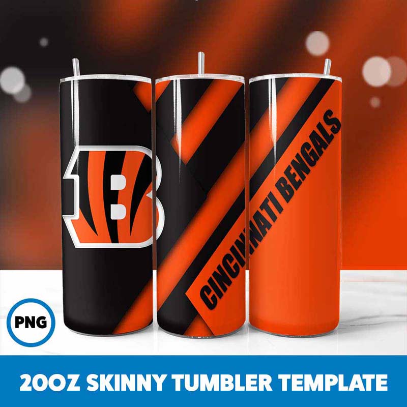 Cincinnati Bengals Tumbler
  Design PNG