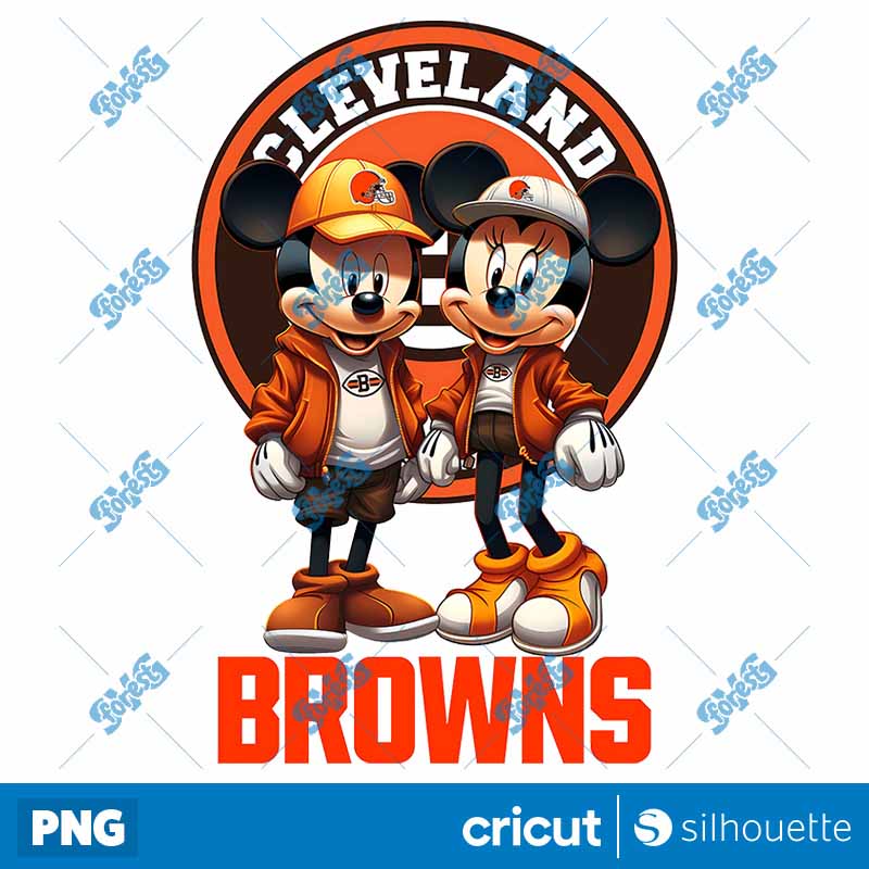 Cleveland Browns Mickey Minnie
  NFL PNG