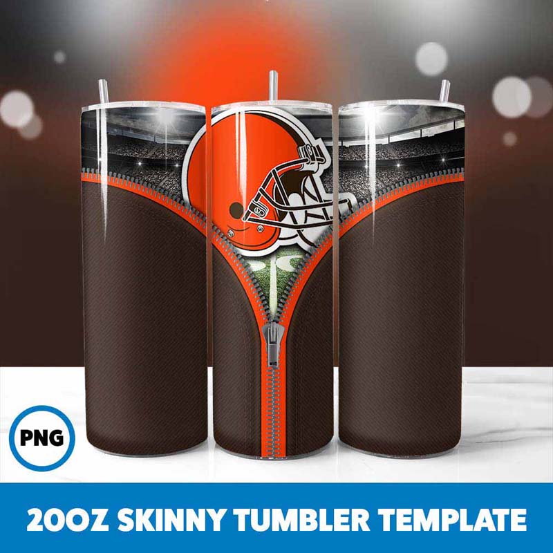 Cleveland Browns Zipper
  Tumbler Wrap