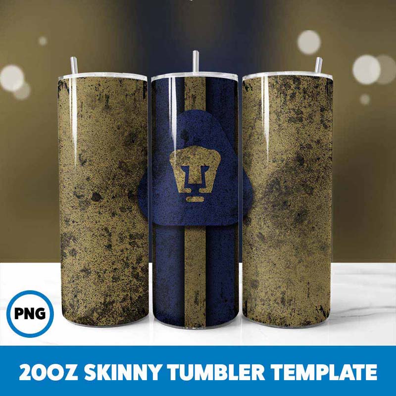 Club Universidad Nacional
Grunge Tumbler Wrap